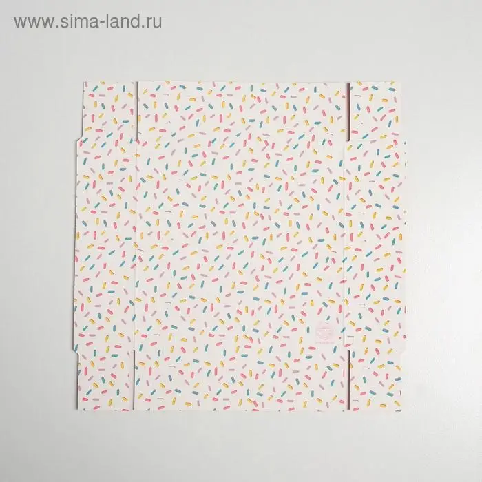 Кондитерская упаковка, коробка для макарун с пластиковой крышкой, «Сладости для радости», 12 х 12 х 3.5 см Кондитерская упаковка, коробка для макарун с пластиковой крышкой, «Сладости для радости», 12 х 12 х 3.5 см