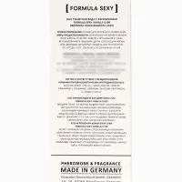 Туалетная вода женская с феромонами Formula Sexy collection Vanilla U109, 30 мл