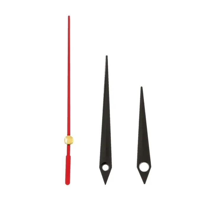 Комплект из 3-х стрелок для часов 50/70/77 мм, фасовка 10 шт, черные Комплект из 3-х стрелок для часов 50/70/77 мм, фасовка 10 шт, черные