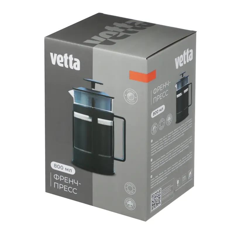 VETTA Мелана Френч-пресс пластик, стекло, 800мл