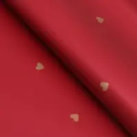 Плёнка в листах для цветов и декора, 58×58±5% см, «Сердечки», винная, 65 мкм