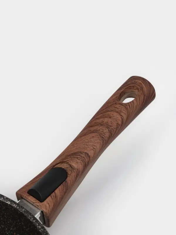 Сковорода KUKMARA Granit ultra original, d=24 см, съёмная ручка, антипригарное покрытие, литой алюминий, чёрная