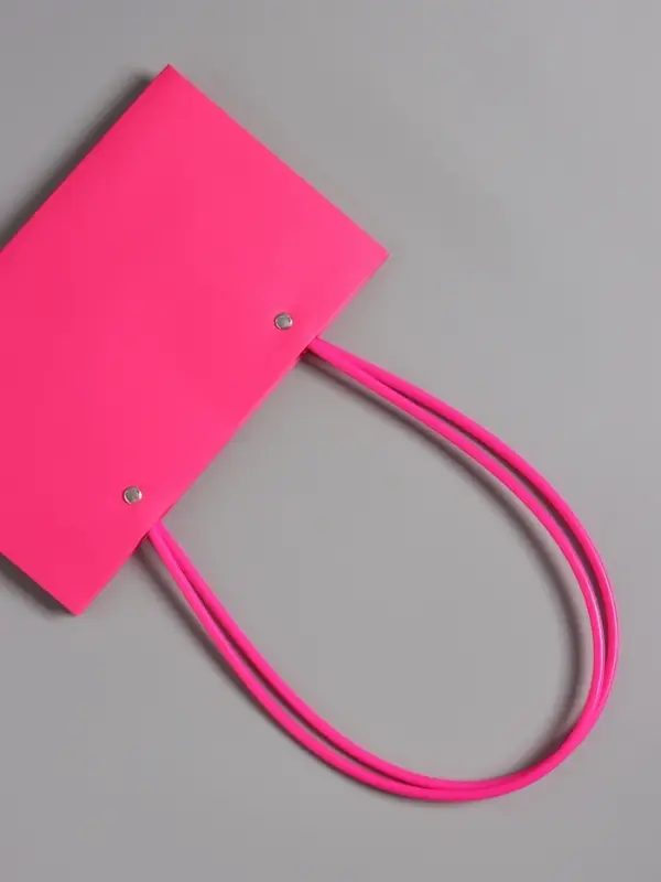 Сумка переноска для цветов, влагостойкая, фуксия, 22&times;10.5&times;13.5 см