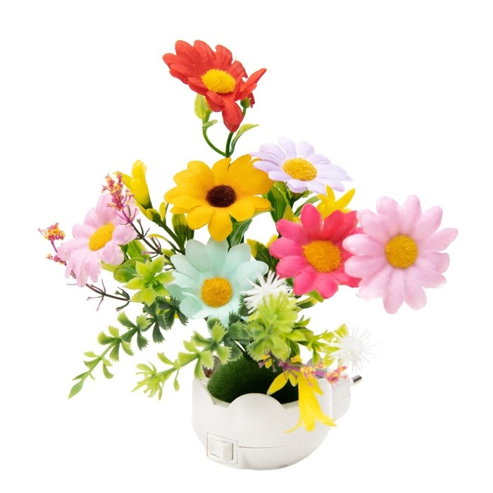 Ночник Ночник "Цветы" LED RGB 5х8х12 см RISALUX