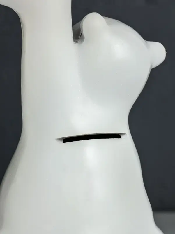 Копилка для денег с подставкой для мелочей &laquo;Мишка&raquo;, полистоун, 20&times;18 см