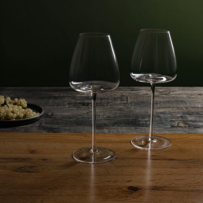 Бокал для вина Magistro «Амьен», 510 мл, длина ножки 13.8 см, стекло, прозрачный Бокал для вина Magistro «Амьен», 510 мл, длина ножки 13.8 см, стекло, прозрачный