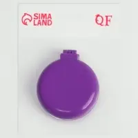 Расчёска массажная, складная, с зеркалом, d=6 см, МИКС