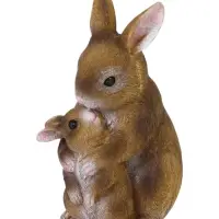 Садовая фигура из полистоуна &laquo;Заячьи объятия&raquo;, 25&times;13&times;12 см