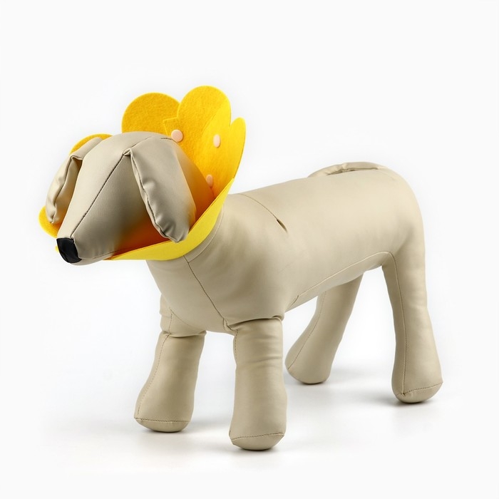 Ветеринарный защитный воротник для кошек и собак, желтый, размер S (обх. шеи 9-11 см) Ветеринарный защитный воротник для кошек и собак, желтый, размер S (обх. шеи 9-11 см)