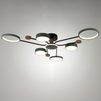 Люстра с ПДУ 2298/7GN LED 156Вт 3000-6000К зеленый 105х99х15 см BayerLux