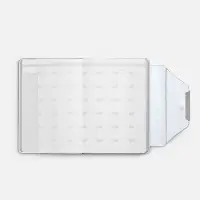 Ежедневник Delave, недатированный, серебристый