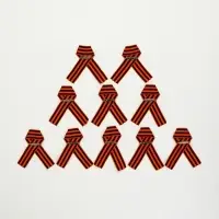 Набор из акриловых значков с лентой 10 шт "Голубь мира"