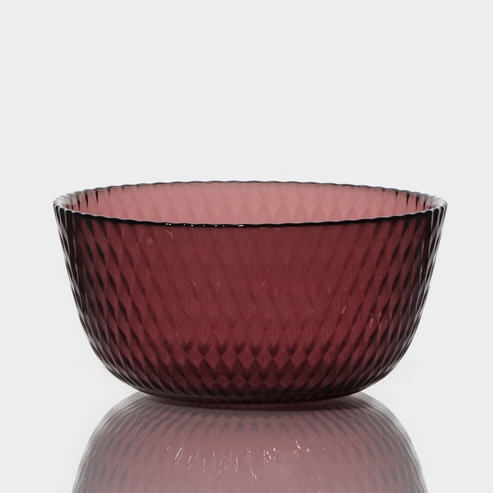 Салатник стеклянный «Идиллия», 350 мл, d=12 см, цвет лилак Салатник стеклянный «Идиллия», 350 мл, d=12 см, цвет лилак