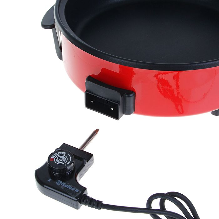 Сковорода электрическая Sakura SA-7701R, 1500 Вт, d=36, глубина 7 см Сковорода электрическая Sakura SA-7701R, 1500 Вт, d=36, глубина 7 см