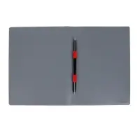 Папка с пластиковым скоросшивателем А4, 500 мкм, корешок 14 мм, Calligrata, до 100 листов, серая