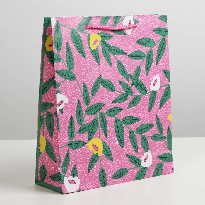 Пакет подарочный ламинированный, упаковка, For you, ML 21 х 25 х 8 см