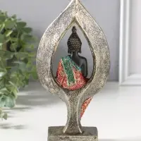 Сувенир полистоун "Будда в ярком одеянии в капле" 4,6х10х20,7 см