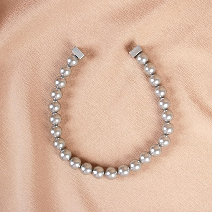 Подхват для штор «Бусы из жемчуга», d = 1,5 см, 40 ± 1 см, цвет серый Подхват для штор «Бусы из жемчуга», d = 1,5 см, 40 ± 1 см, цвет серый