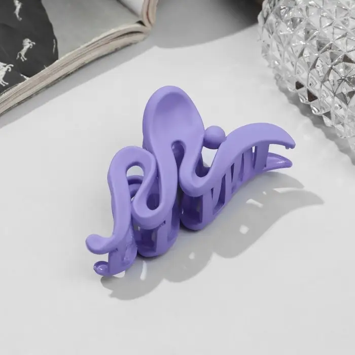 Крабик для волос «Матовый», волна наклон, 7.5 см, МИКС Крабик для волос «Матовый», волна наклон, 7.5 см, МИКС