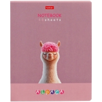Тетрадь 48л кл "ALPACA", обл мел карт, скругл углы, лам Soft-touch, офс 60-65г/м², 5В МИКС