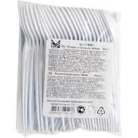 Ложка одноразовая 140 мм, бел.,кукурузный крахмал, 50 шт/уп GREEN MYSTERY