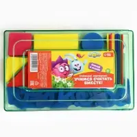 Счётный материал &laquo;Учимся считать&raquo;, 130 элементов в наборе, Смешарики, МИКС