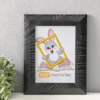 Фоторамка для фото 15&times;21 см Keep memories Luxe Elegance, пластик, чёрный, (пластиковый экран)