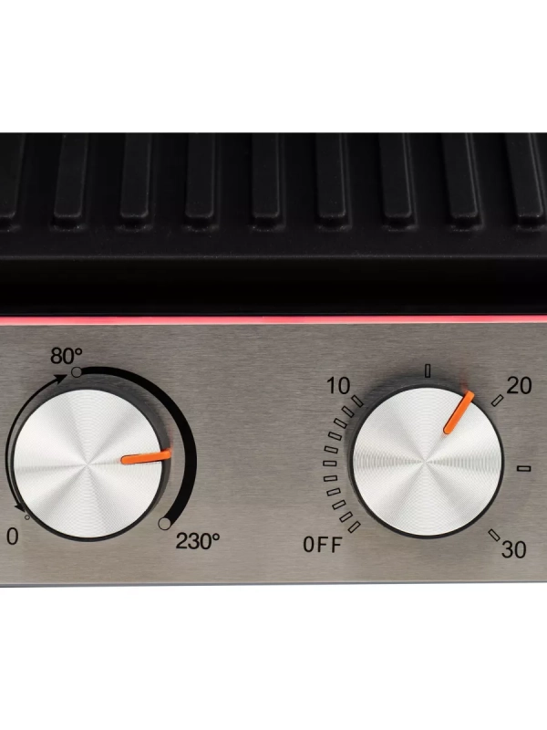 Электрогриль HYG-5047 2200Вт серебристый Электрогриль HYG-5047 2200Вт серебристый