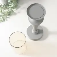 Металлический подсвечник на 1 свечу &laquo;Ферзь&raquo;, d=9 см, 12&times;12&times;42.5 см