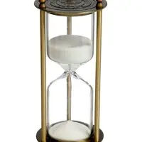 Песочные часы, на 30 минут, 7&times;16 см, металлические, медные