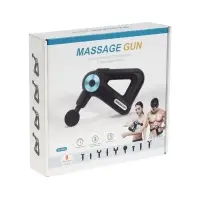 Массажёр для тела LEM-11, перкуссионный, 9 насадок, 9 режимов, чёрный