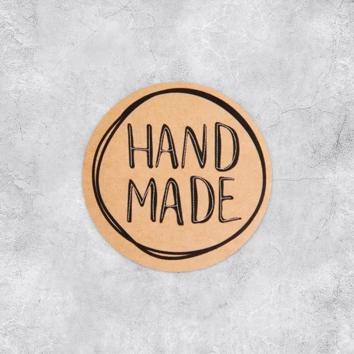 Наклейки для бизнеса Hand made, 4&times;4 см, 50 шт.