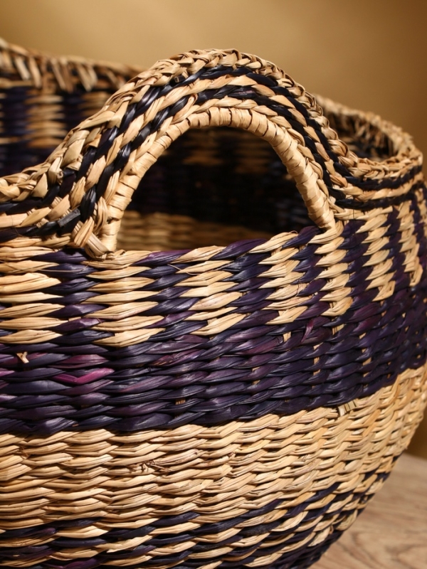 Корзина плетеная 40х40х22 см, сиграсс