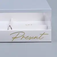 Коробка кондитерская для муссовых пирожных &laquo;Present&raquo;, 27&times;17.8&times;6.5 см
