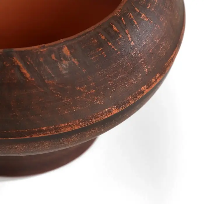 Горшок для жаркого &laquo;Гладкий&raquo;, 600 мл., 13&times;14 см, красная глина