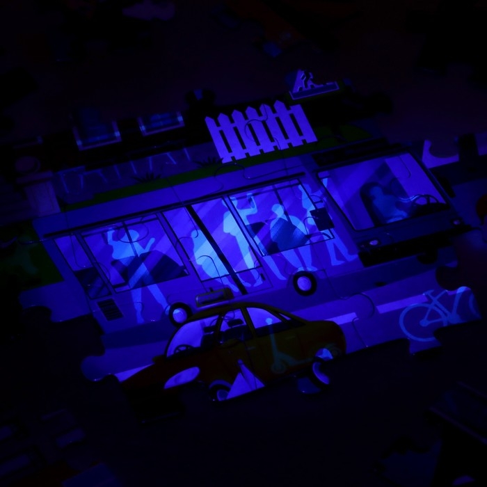 Пазл с фонариком «Городская жизнь», 88 деталей