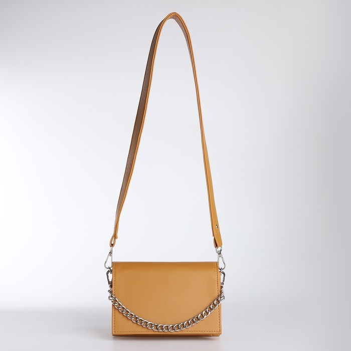 Сумка женская TEXTURA, мессенджер, маленький размер, цвет горчичный Сумка женская TEXTURA, мессенджер, маленький размер, цвет горчичный