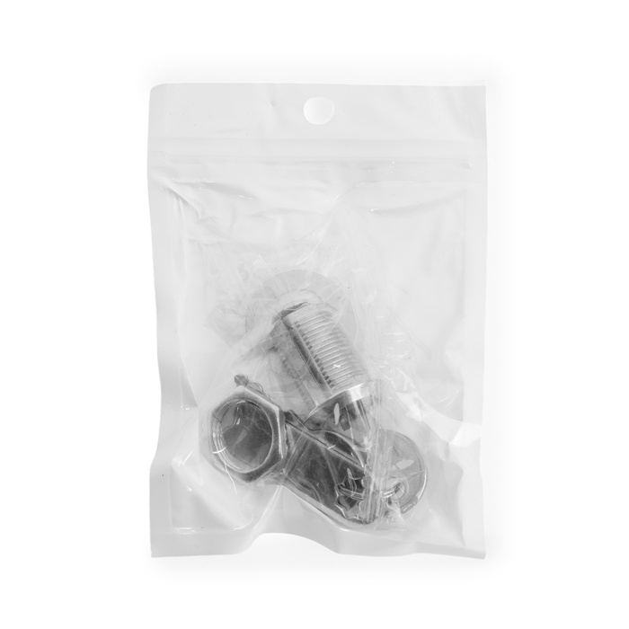 Замок почтовый ТУНДРА LC2, 17х25х50 мм, 2 английских ключа, хром Замок почтовый ТУНДРА LC2, 17х25х50 мм, 2 английских ключа, хром