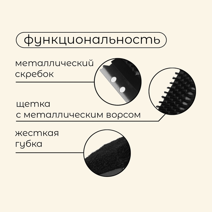 Щётка-скребок для чистки гриля Maclay Щётка-скребок для чистки гриля Maclay