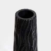 Ваза напольная &laquo;Логанс&raquo;, 58&times;11 см, пластик, чёрно-белая