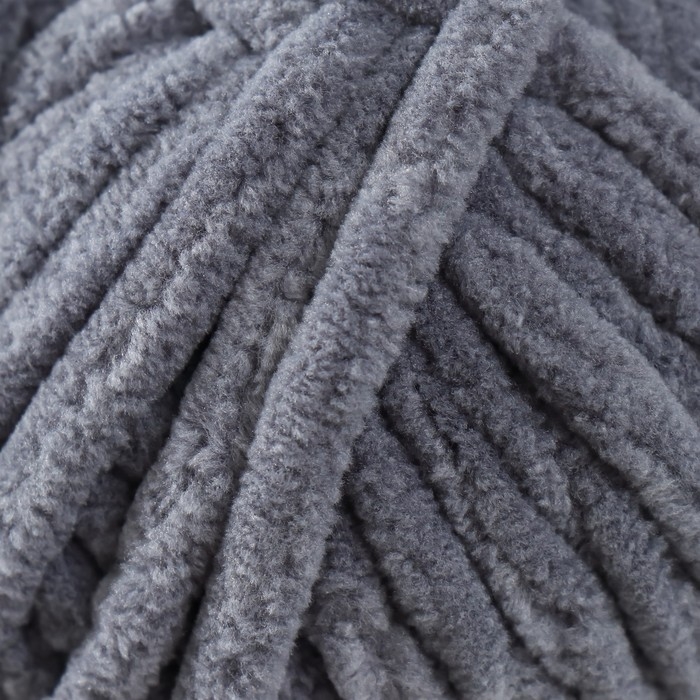 Пряжа Пряжа "Velluto" 100% микрополиэстер 68м/100гр (87 угольно-серый)