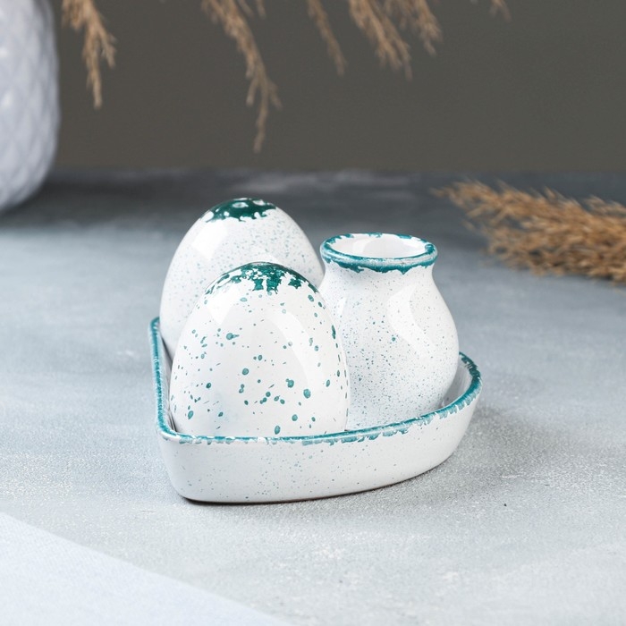 Набор для специй Набор для специй "Премиум Трио" солонка+перечница+подставка для зубочисток, варадеро