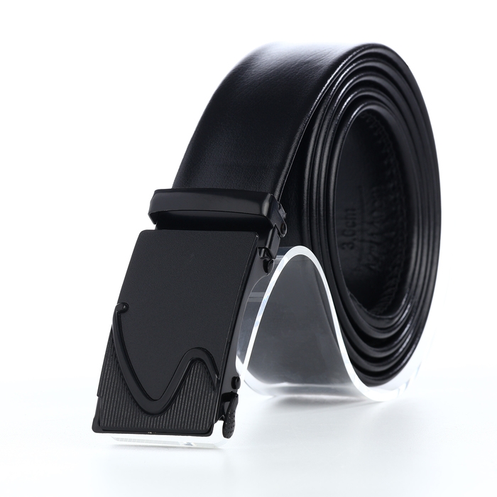 Ремень мужской, Великан, ширина 4 см, пряжка автомат, цвет чёрный Ремень мужской, Великан, ширина 4 см, пряжка автомат, цвет чёрный