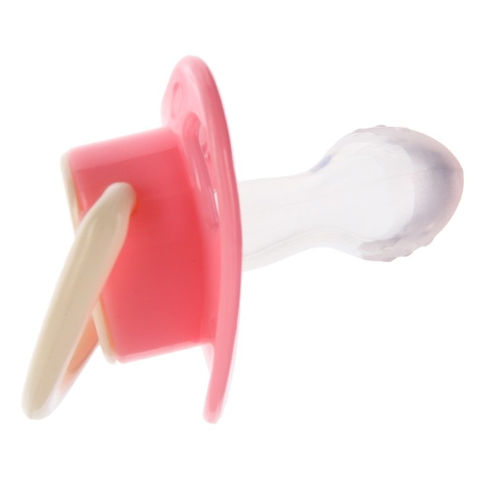 Соска - пустышка силиконовая анатомическая, от 0 мес., цвет розовый Соска - пустышка силиконовая анатомическая, от 0 мес., цвет розовый