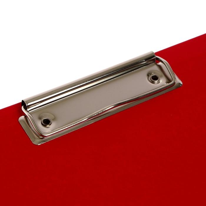 Папка-планшет с зажимом А4, 2 мм, Calligrata прочная, картон/бумвинил, красная (клипборд с крышкой) Папка-планшет с зажимом А4, 2 мм, Calligrata прочная, картон/бумвинил, красная (клипборд с крышкой)