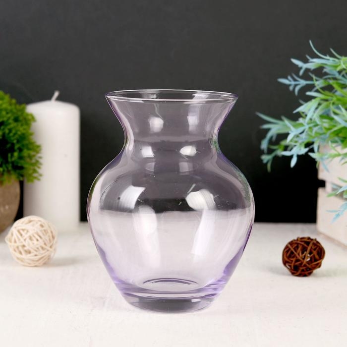 Ваза  Ваза "Фиолет" d-8.5см, 11х14,5см МИКС