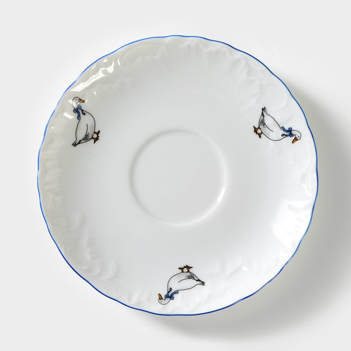 Блюдце «Рококо. Гуси», d=15,7 см Блюдце «Рококо. Гуси», d=15,7 см