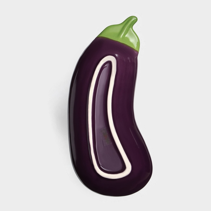 Тарелка керамическая «Баклажан», глубокая, фиолетовая, 25,5 см, 1 сорт, Иран Тарелка керамическая «Баклажан», глубокая, фиолетовая, 25,5 см, 1 сорт, Иран