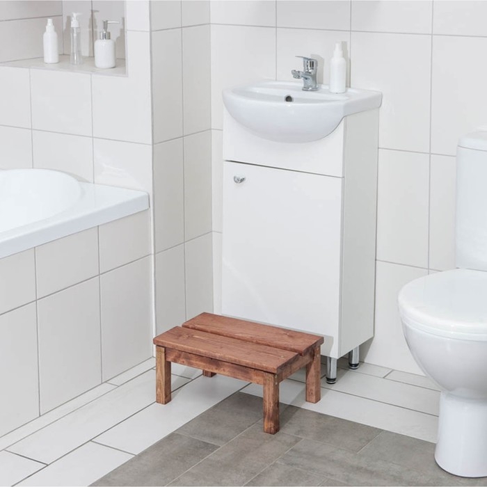 Ступенька для ванной, 39×27×19 см, с покрытием Ступенька для ванной, 39×27×19 см, с покрытием