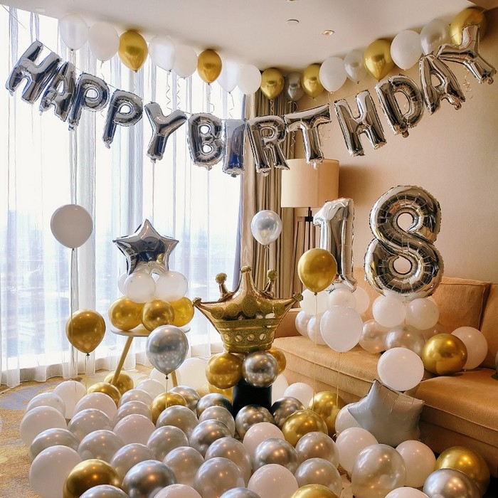 Шар фольгированный 40 Шар фольгированный 40" Цифра 1, цвет серебряный